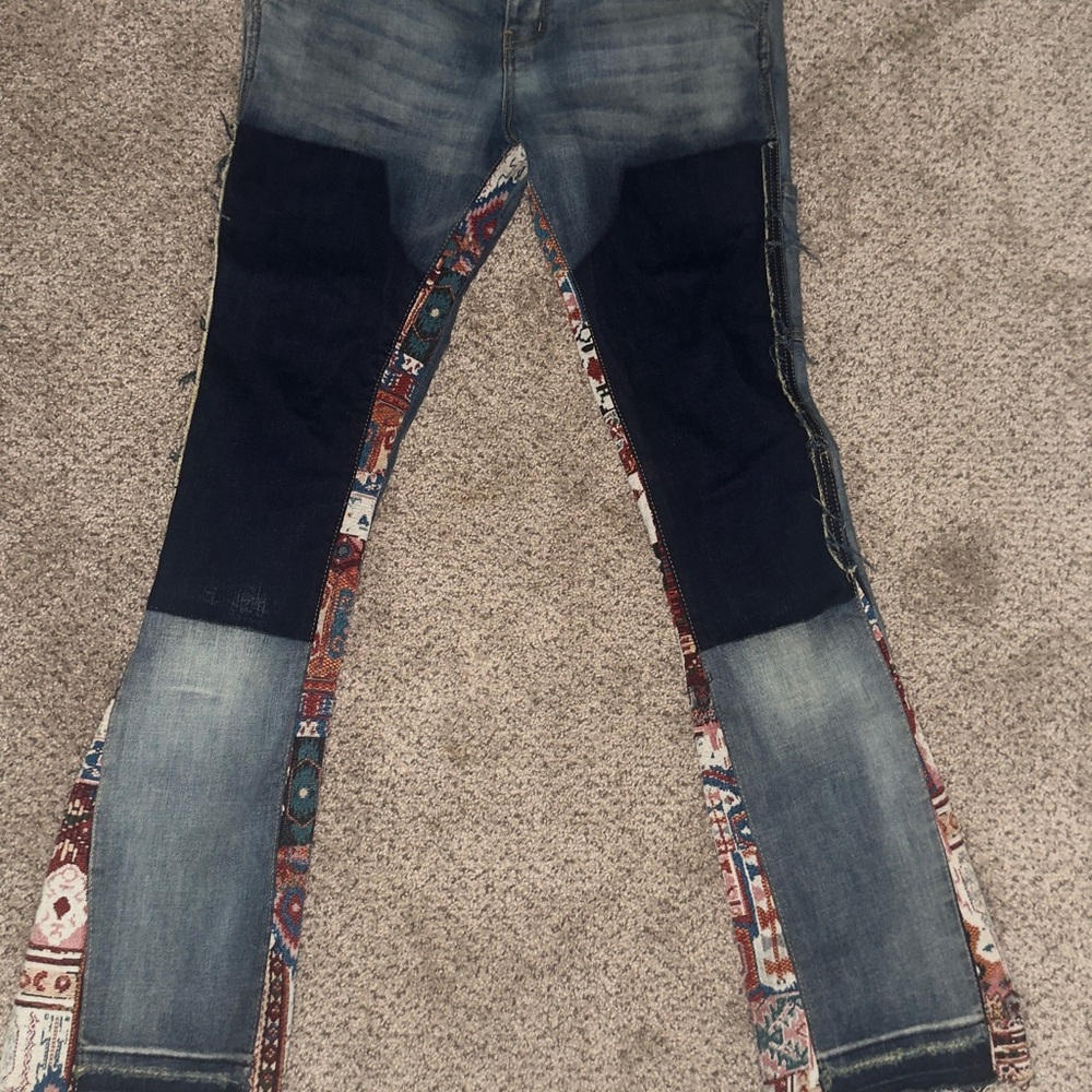 Stylish Blue and Black Men's Jeans